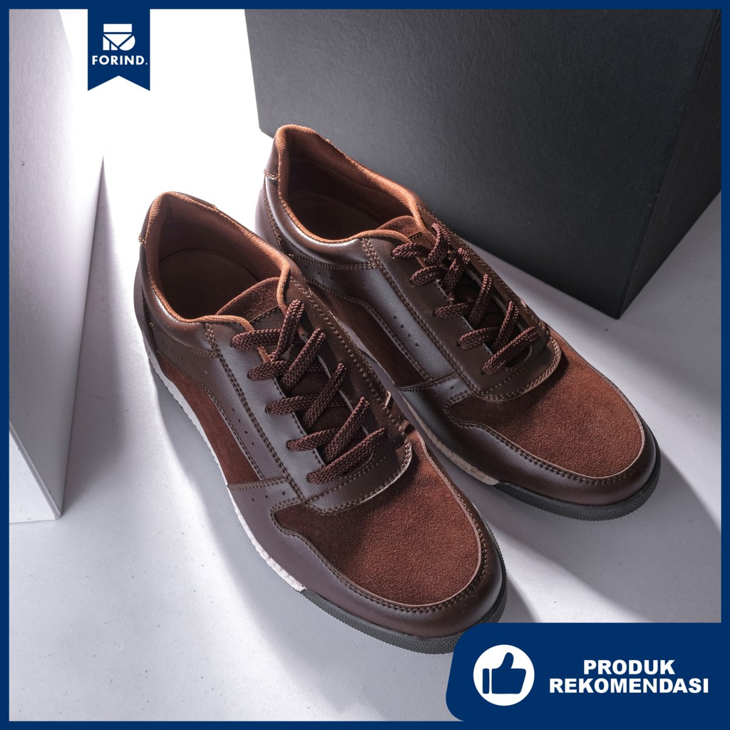 Haze Brown | Sepatu Casual Sneakers Running Boost Ori Pria Cowok Lokal Footwear Lari | FORIND Volve