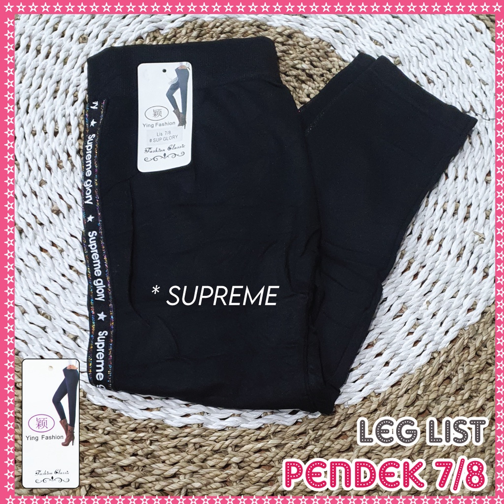 Legging Lis Pendek Wanita / Legging List Pendek import wanita / legging fashion wanita-Lis 7/8 -  SUPREM