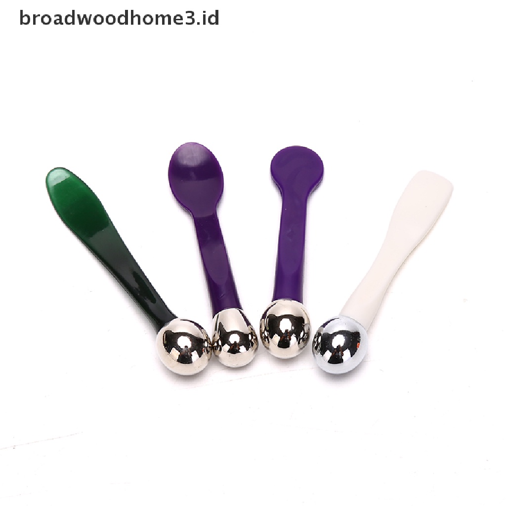 1pc Spatula Aplikator Krim Mata Bahan Metal