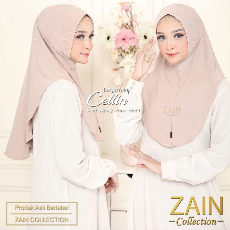 JILBAB BERGO CELLIN ORI ZAIN COLLECTION-Cream