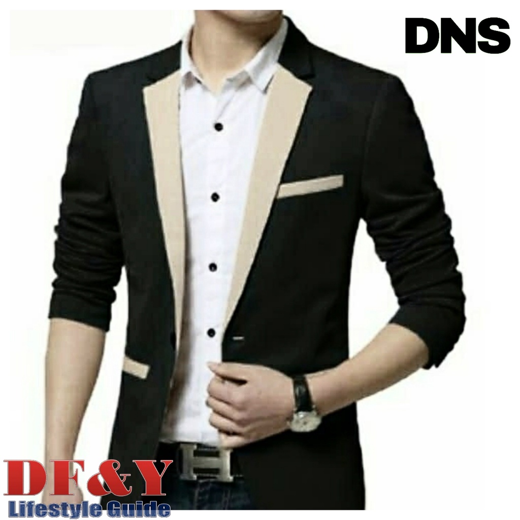Daniera Jas Blazer Pria Hitam Matrix Original DF&Y / Jas Blazer Kerja Kantor Formal / Jas Style Kore
