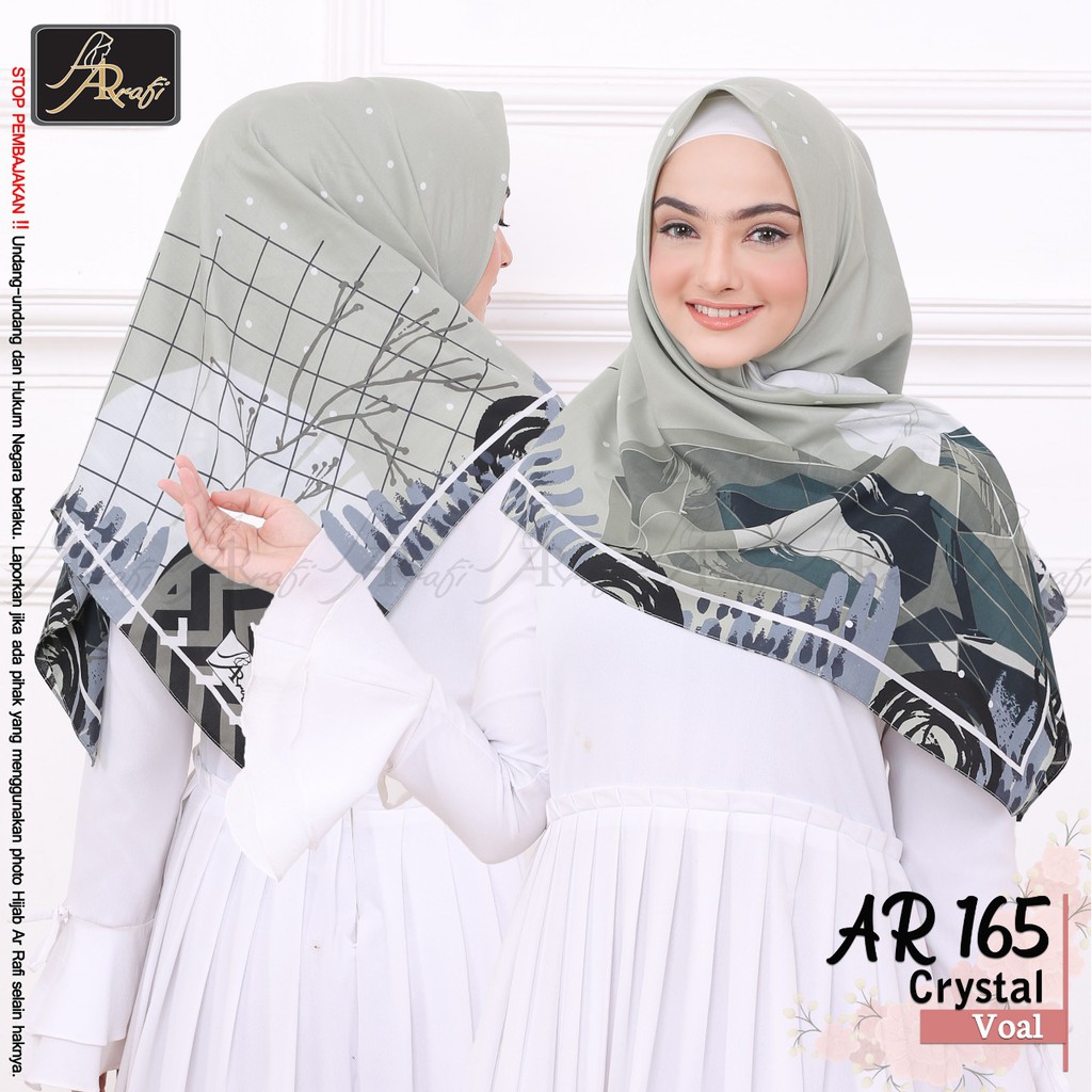 AR 165 NEW VOAL CRYSTAL ORI HIJAB AR RAFI