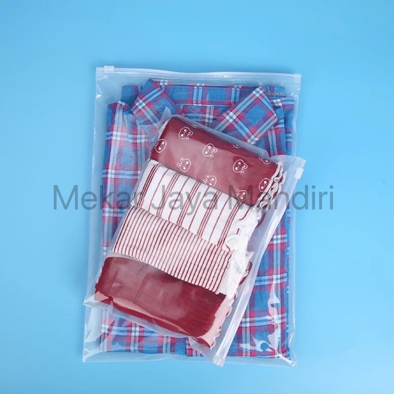 ZIPPER STORAGE BAG TRANSPARAN BENING LANDSCAPE &amp; POTRAIT ORGANIZER BAG POUCH PLASTIK PENYIMPANAN / ZIPLOCK MURAH