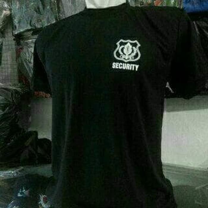Baju Kaos Satpam Security Lengan Pendek