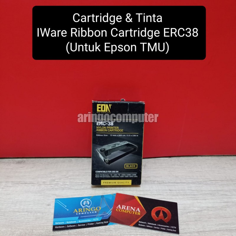 Cartridge &amp; Tinta IWare Ribbon Cartridge ERC38 (Untuk Epson TMU)