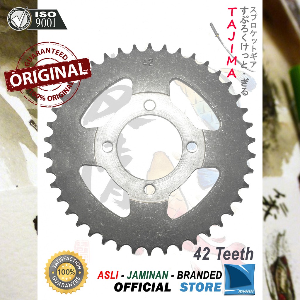 Gigi Tarik 40T ~ 53T HONDA Supra, Supra Fit Lama Gir Belakang - Rear Sprocket Gear TAJIMA