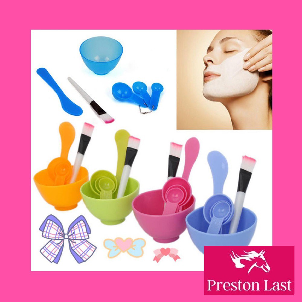 Mangkok Mangkuk Masker Set Wajah Kosmetik DIY Kuas Murah