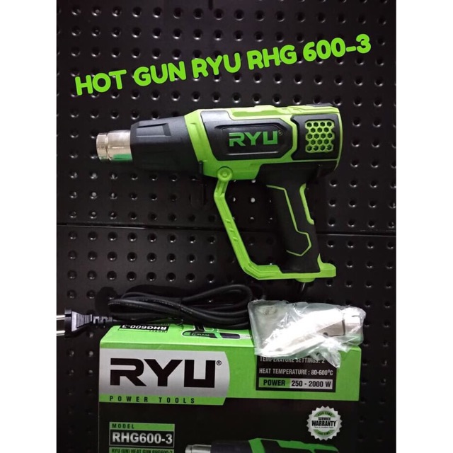 Mesin Heat Gun Ryu Hot Gun Ryu 80-600^C Mesin Pemanas