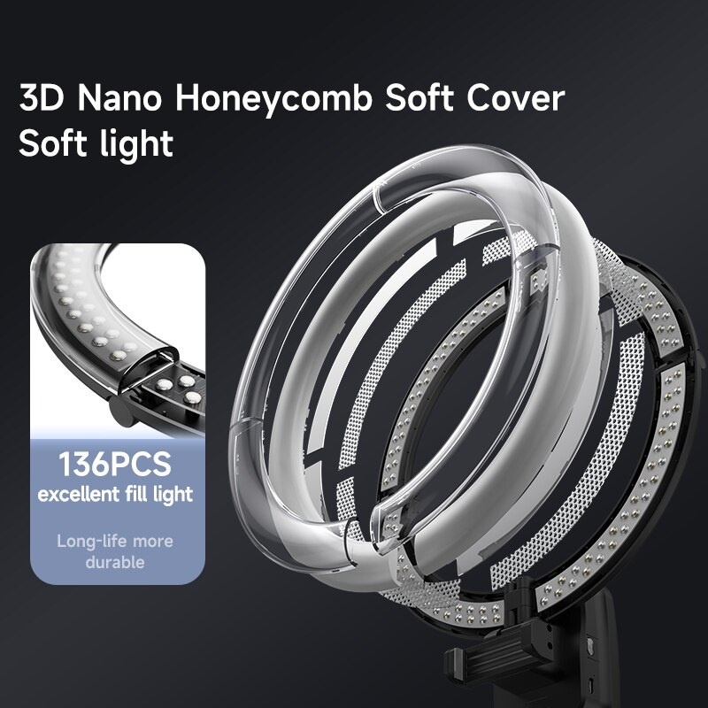 Phone Holder Ring Light YY1 TRIPLEDI Tripod Stand LED Broadcast Swafoto Streaming Live Show Video