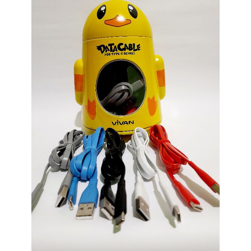 Kabel Data Vivan Type C Cable Data Colorful