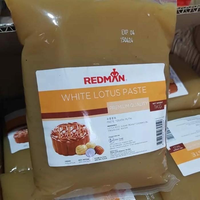 

Selai Isian Mooncake Kue Bulan Hong Kong White Lotus Lien Yong Redman 1Kg