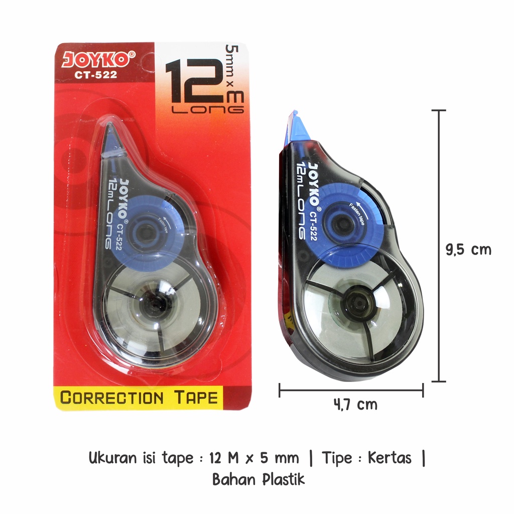 

Tipex Roll merk Joyko 12 m Long Correction Tape