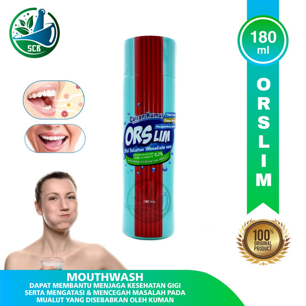 ORSLIM Mouthwash - Cairan Kumur 180 ml