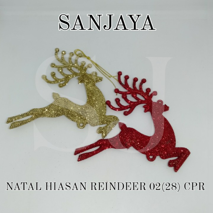 [1 Bks] Hiasan Aksesoris Gantungan Rusa Pohon Natal / Ornamen Natal / Dekorasi Pohon Natal / Natal Hiasan Reindeer 02(28) Cpr