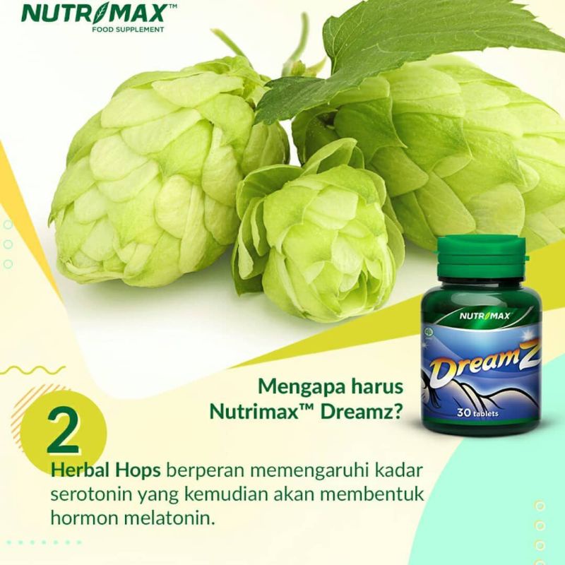 NUTRIMAX SWEET DREAMS DREAMZ DREAM VITAMIN OBAT SUSAH TIDUR NYENYAK