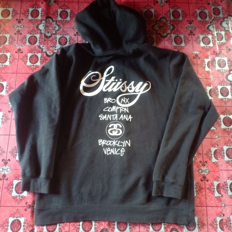 Hoodie stussy world tour second