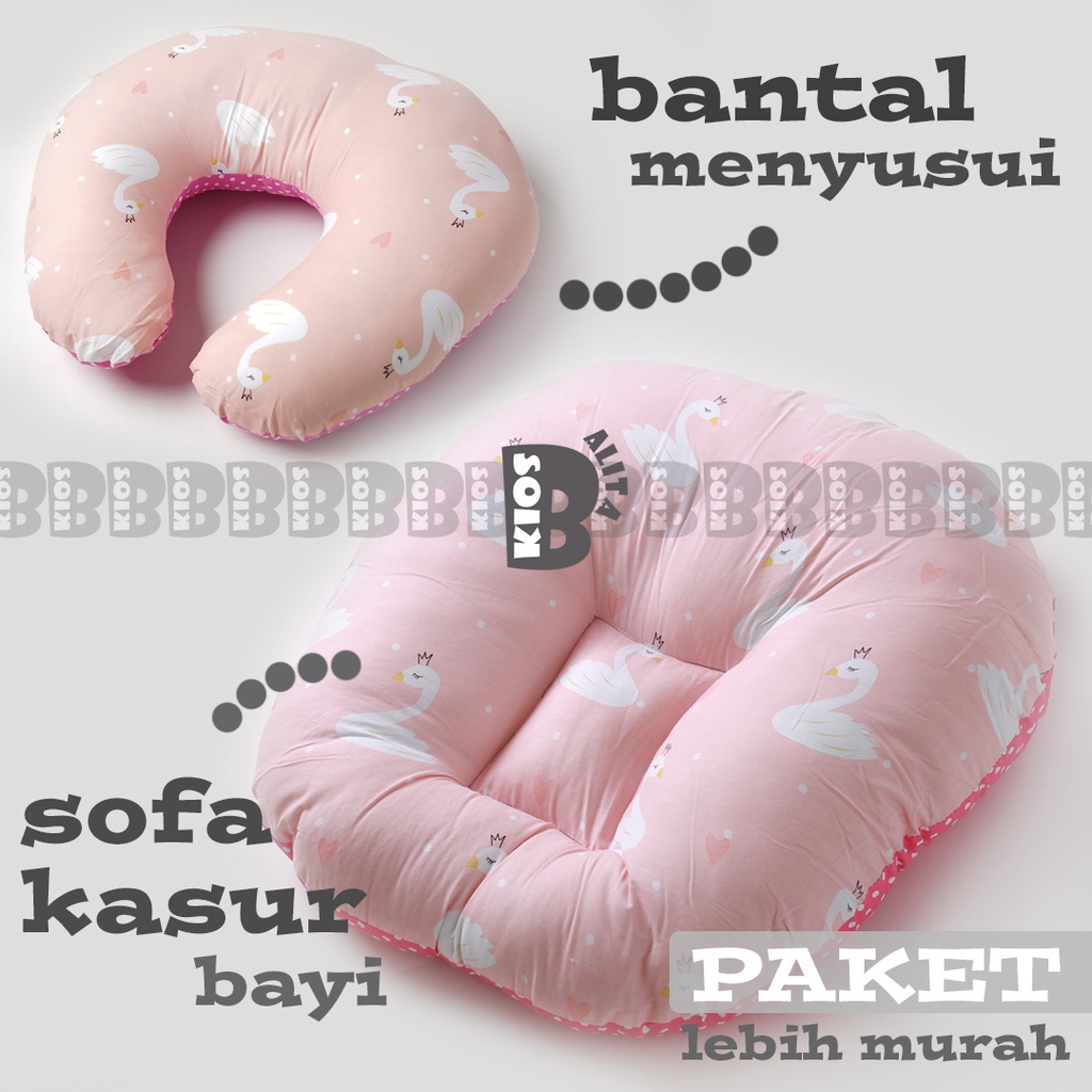 PAKET KASUR BAYI SOFA BAYI + BANTAL MENYUSUI TERMURAH / SOFA BAYI MATRAS BAYI FREE BANTAL PEYANG!!