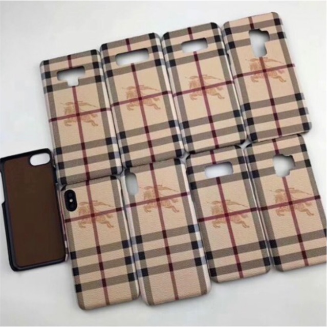 Burberry Leather Case Iphone 11 12 PRO MAX X XR Samsung S8 S9 plus Note 8 S10 10 20 S21 S20 Ultra S9