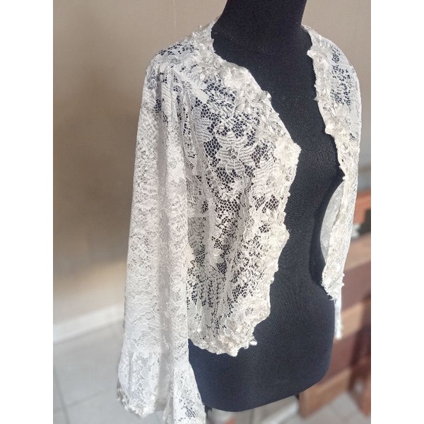 bolero brukat / bolero brukat mutiara