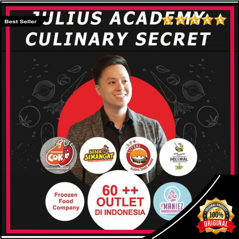 Terbaru JULIUS ACADEMY CULINARY SECRET - Bisnis Kuliner Profit Puluhan Juta Terlengkap Original