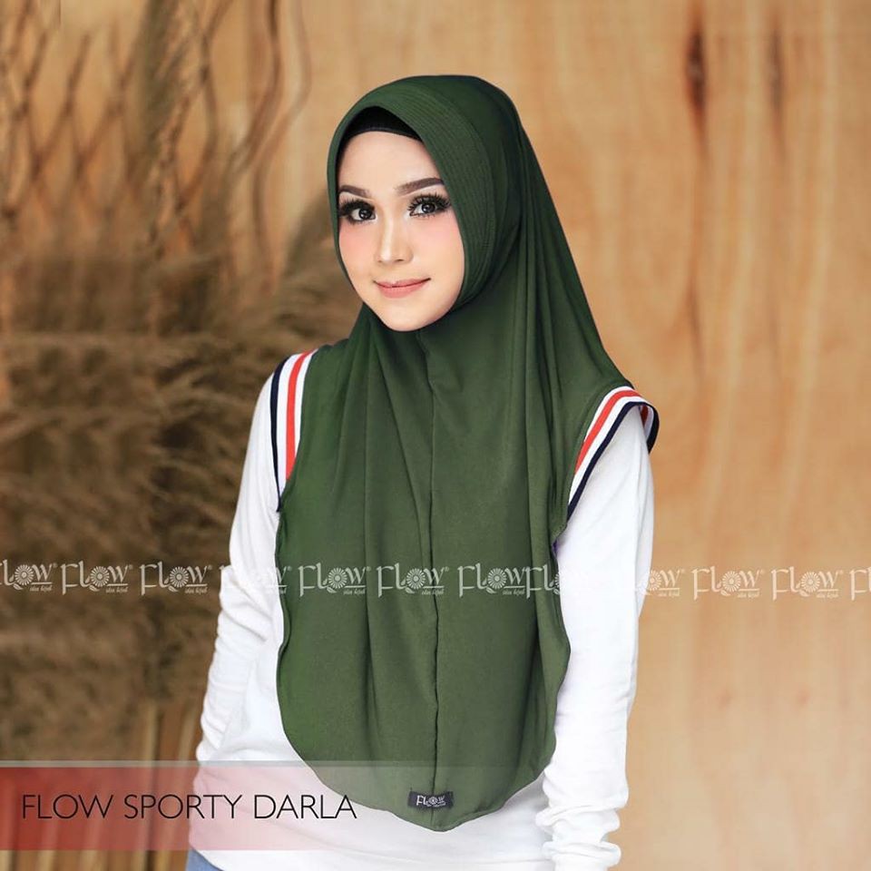 Jilbab Instan Sporty Darla Flow BY QOID-5