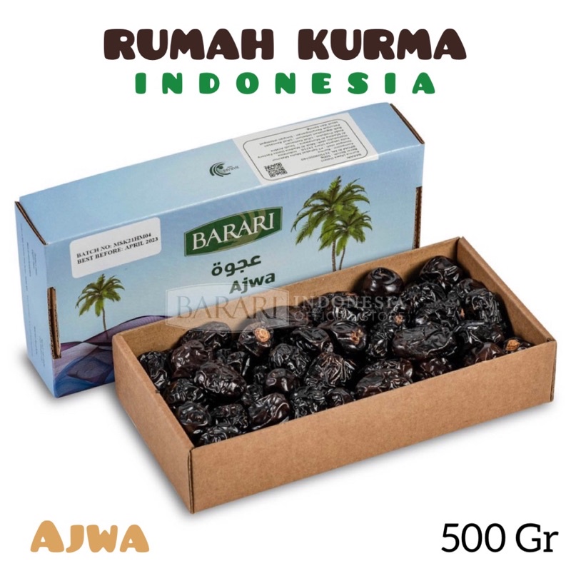 

Kurma Barari AJWA 500 Gr Saudi Arabia BPOM ORIGINAL