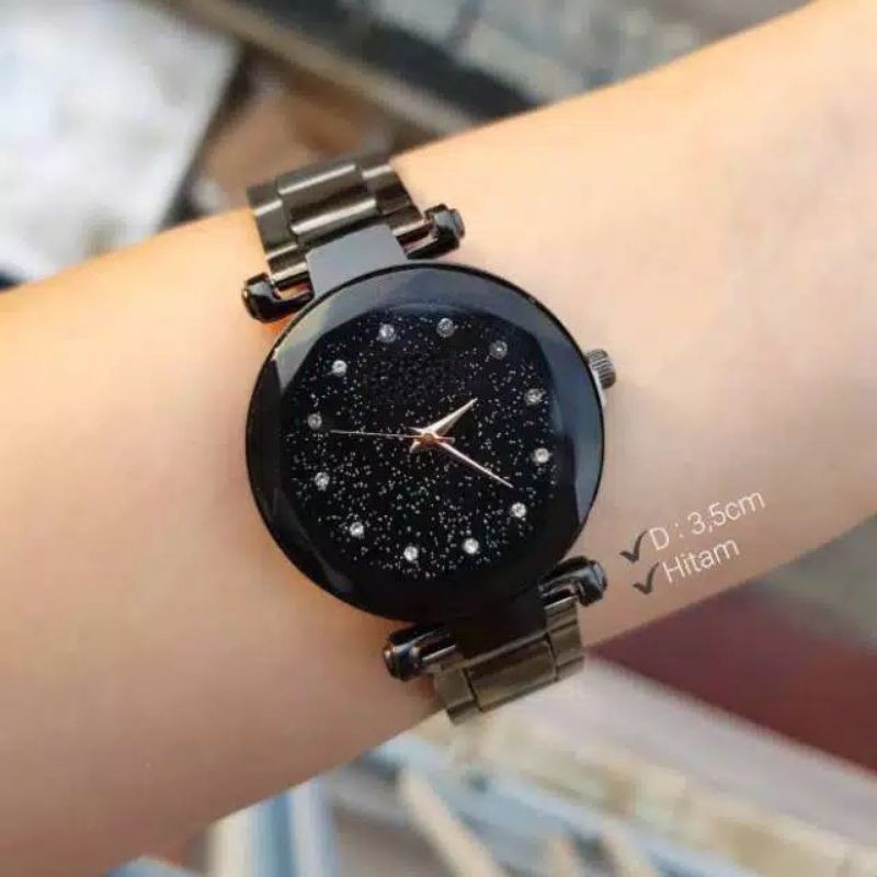 Jam Tangan Wanita Analog Diyoor Belimbing Rantai Mata Kecil Strap Rantai