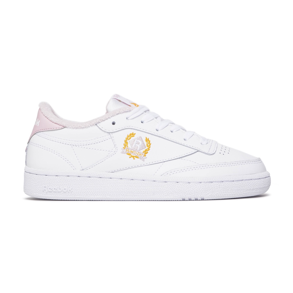 Reebok Club C 85 Women's White/Frost Berry Sneakers Wanita ORIGINAL