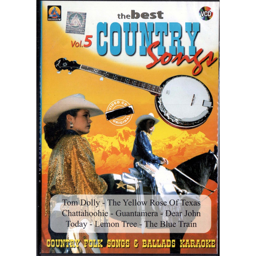 VCD KARAOKE THE BEST COUNTRY SONGS VOL 5