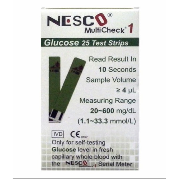 Nesco Strip Gula Darah Glucose Refil Stick Alat Cek Glukosa