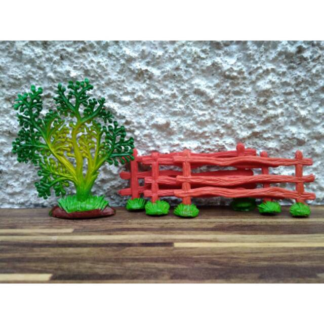 Hiasan Kue Tart Pohon & Pagar