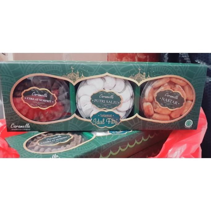 

Parcel Kue Lebaran/Idul Fitri Hampers 3 Toples| CARAMELLA - Free Kartu