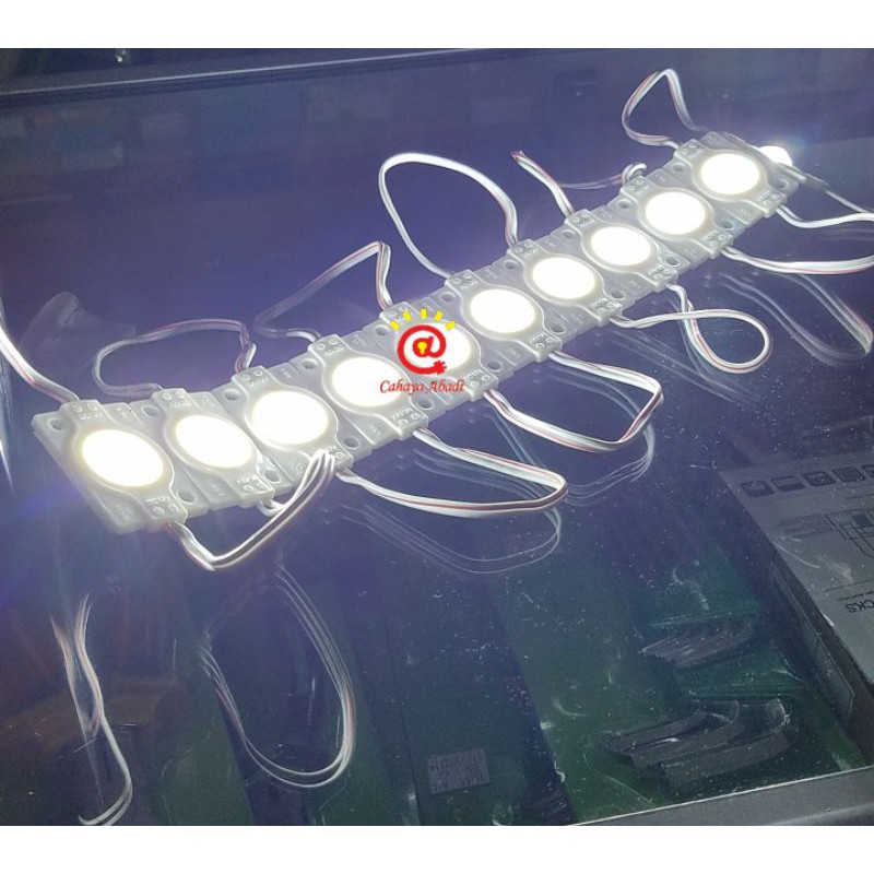 Lampu Module Led 1 Mata COB 12V Putih / Modul LED 1 Mata Putih Okasiwa