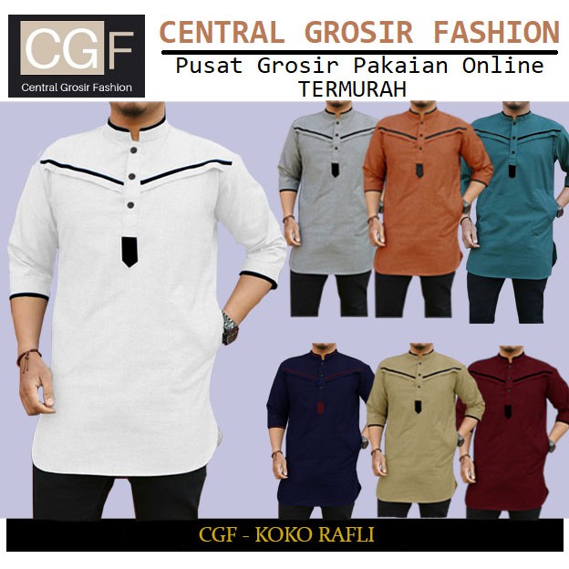 Koko Rafli  - Central Grosir Fashion (CGF) - Ukuran S-3XL - Matt Katun Poplin