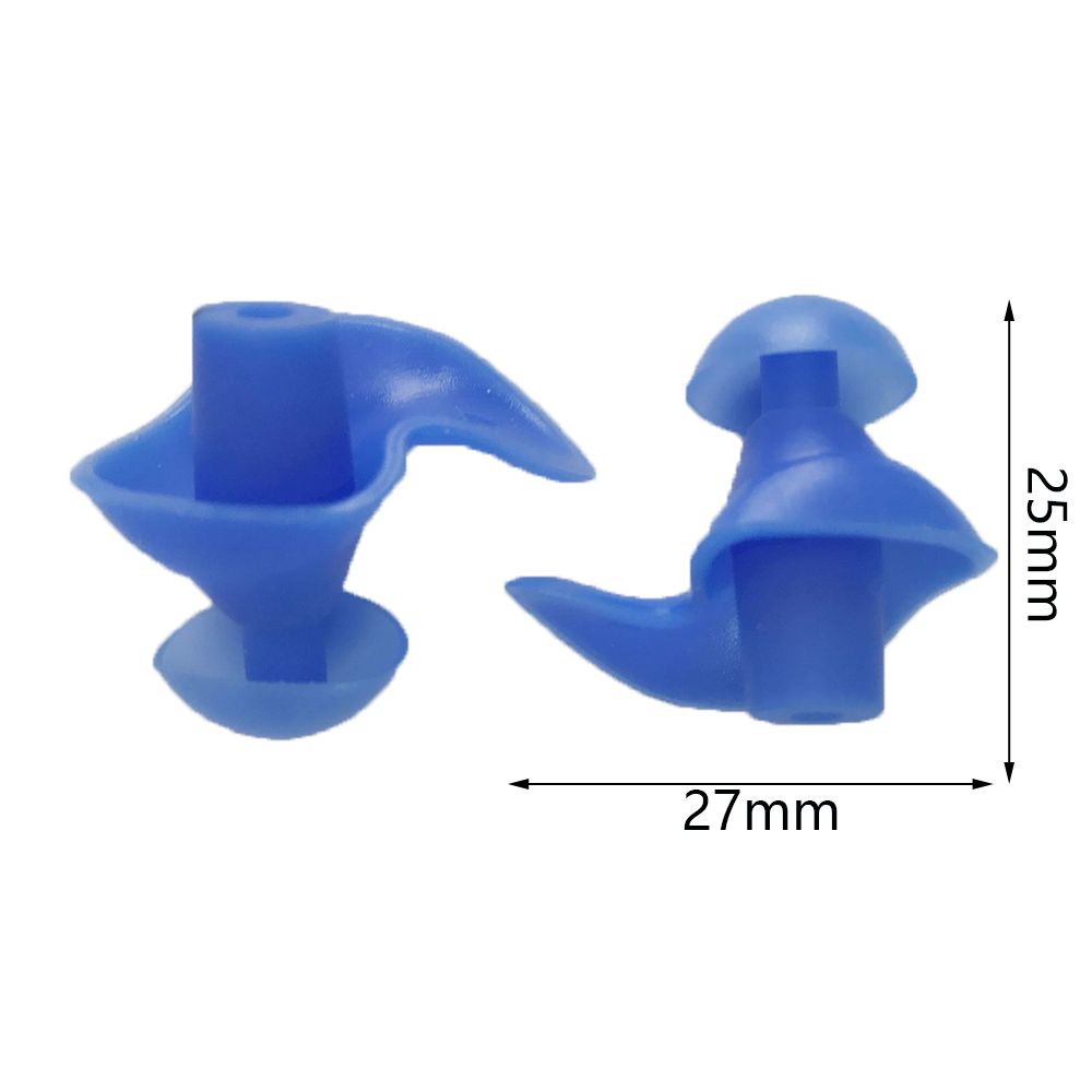 Top 1 Pasang Earplug Silikon Lembut Anti Air / Debu / Kebisingan Multi Warna Aksesoris Renang / Diving