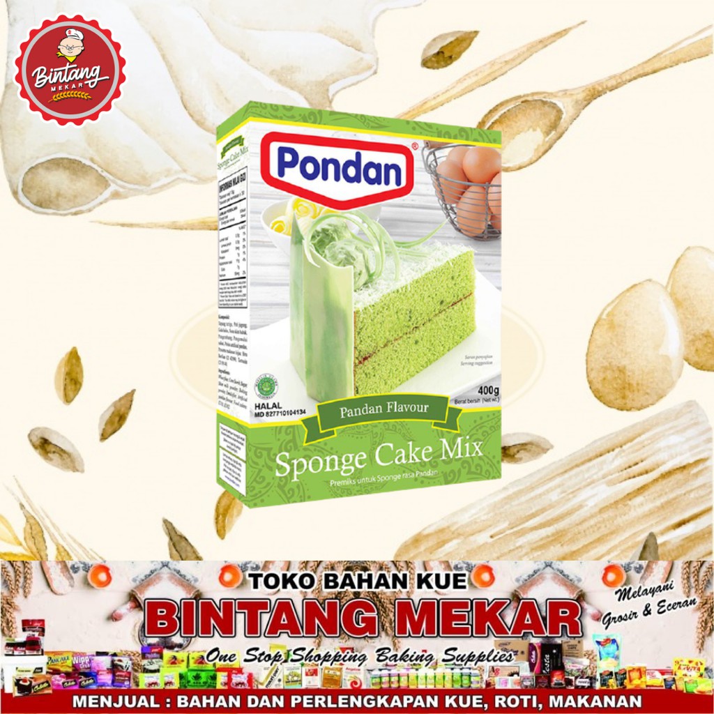 

Pondan Sponge Pandan