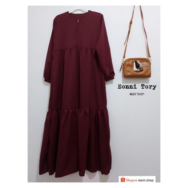 gamis EONNI TORY | busui firendly | 1 kg muat 3 baju