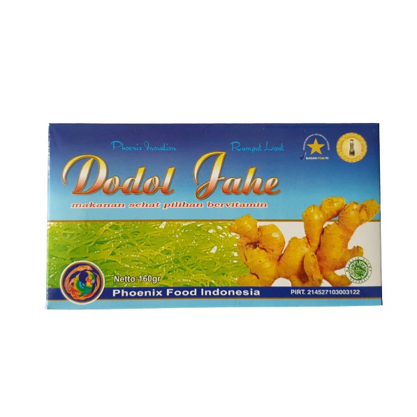 

Dodol Jahe kemasan karton 160gr nett