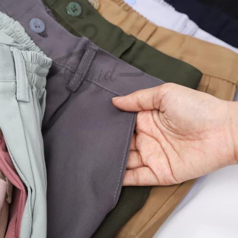 celana panjang cewek  baggy pants / ankle pant terbaru  kekinian