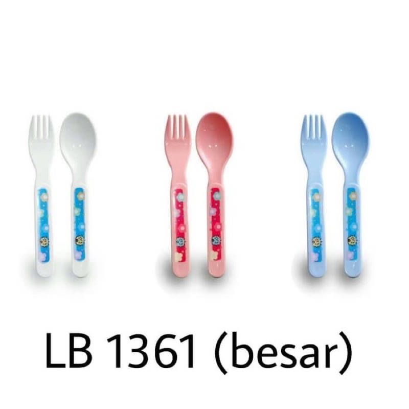 Lusty Bunny Baby Spoons Set Sendok Garpu Perlengkapan Makan Balita LB1361