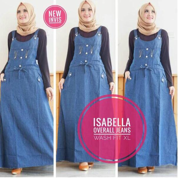 Benty || isabella || denima OVERALL JEANS [BUA.01Jl22p]
