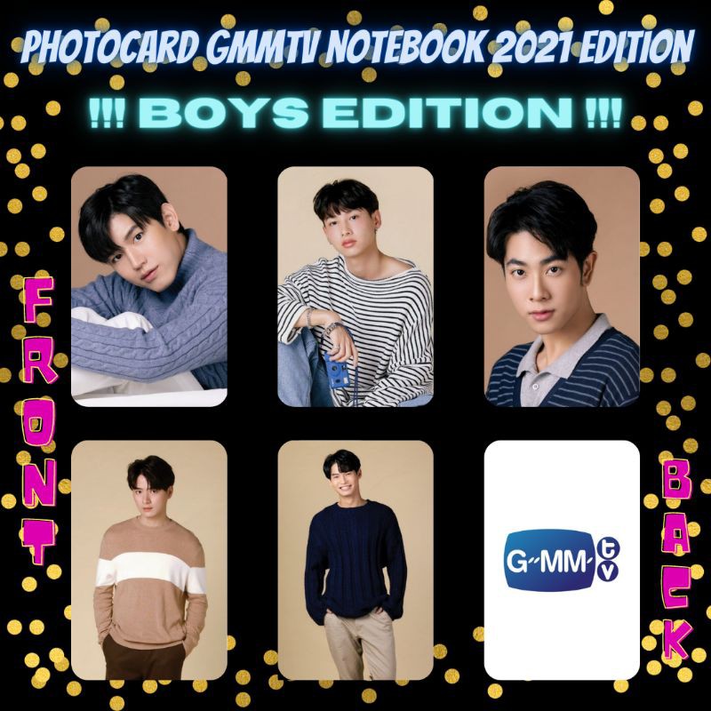 (SERI 1) Photocard Aktor Thailand Artis Thai Actor BL Series GMMTV Boys Edition PC Notebook 2020