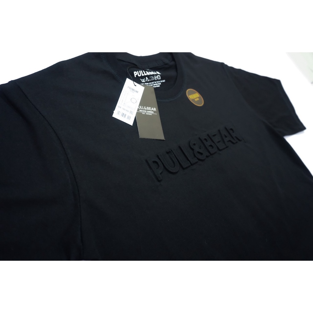 Kaos PULL AND BEAR Timbul / Embos Premium Kaos T-Shirt