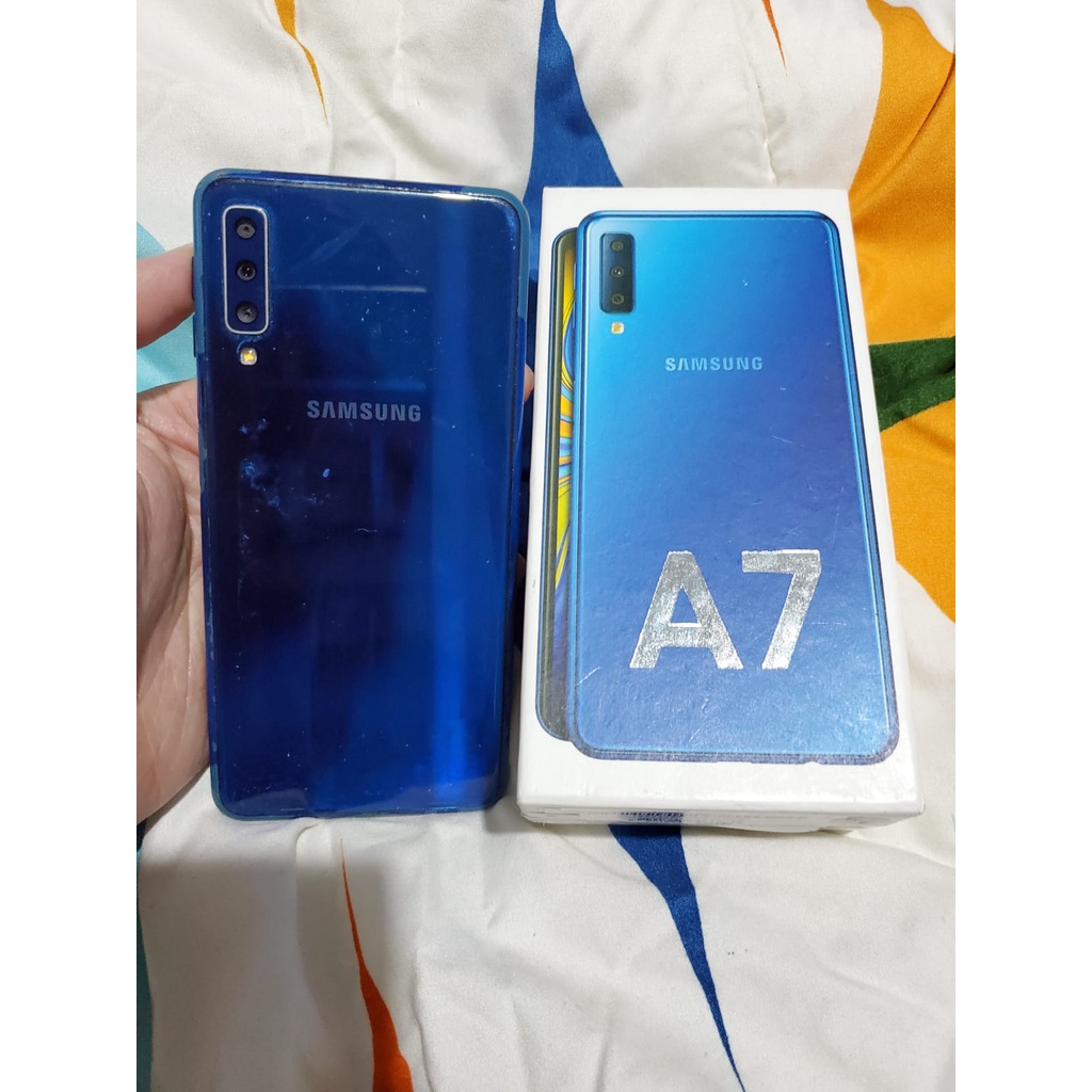 SAMSUNG A7 2018 RAM 4/64GB EX SEIN SECOND FULLSET NO MINUS