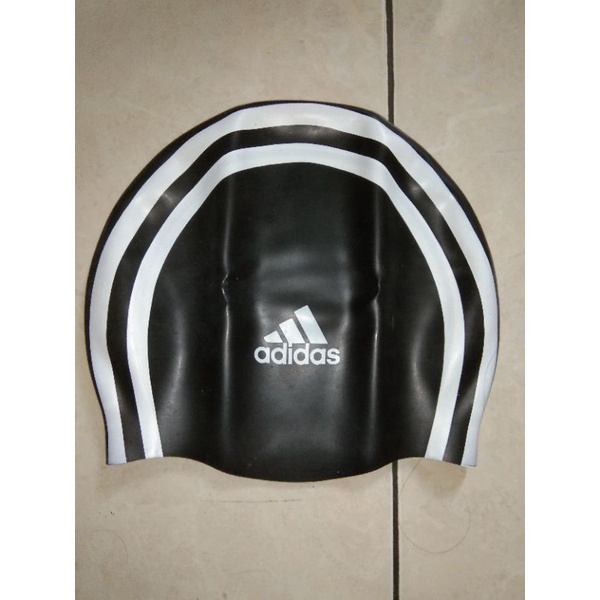 Original Adidas Silicone Penutup Kepala Topi Renang Swim Textured Cap