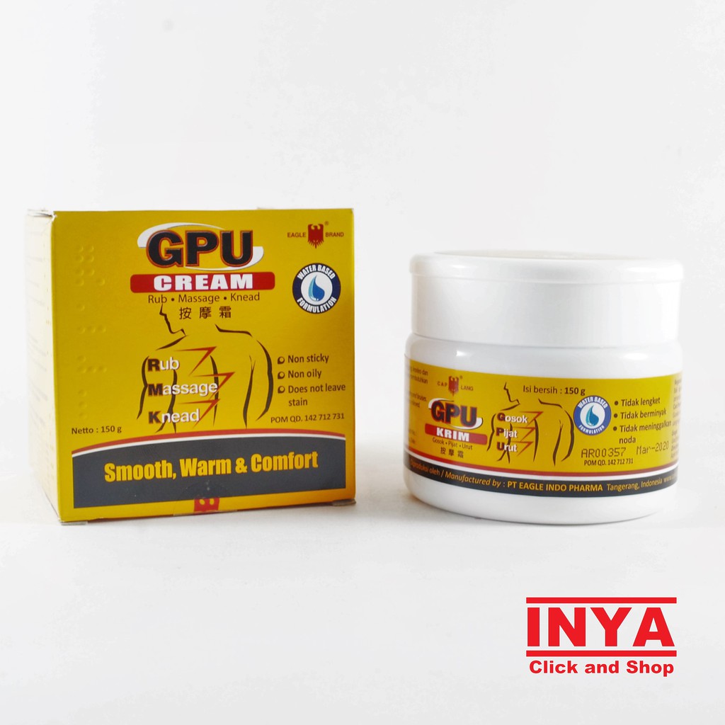 Obat Urut/Gosok GPU Krim ORIGINAL 150g