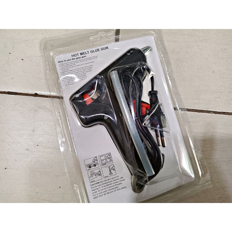 Glue Gun Kecil WING LOCK 20 WATT / Tembakan Lem Lilin / Alat Pistol Lem Tembak Kecil Original