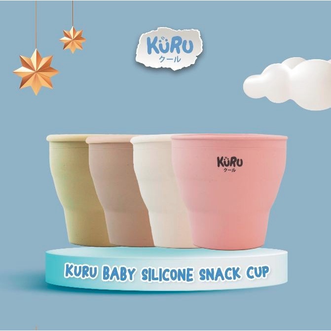 *lailaiorire* Kuru Baby Fruit Teether Feeder Empeng Dot Buah Sayur Putar Bayi / Kuru Baby Silicone Snack Cup - Tempat Makan Silikon Anak Bayi