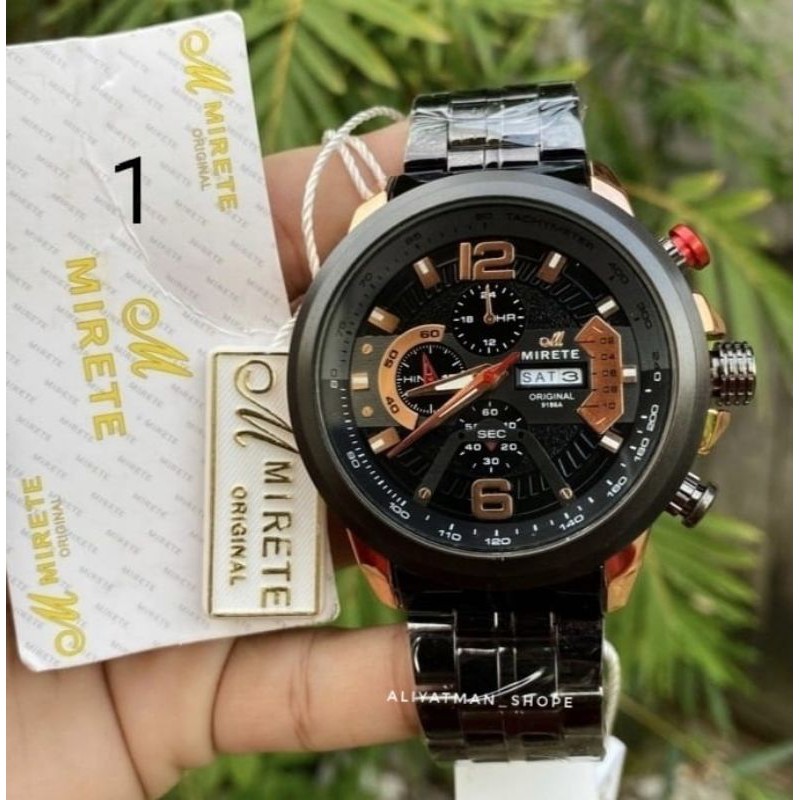 JAM TANGAN PRIA MIRETE ORIJINAL RANTAI STAINLIS STIL JAM TANGAN IMPORT MIRETE ORIGINAL WATER RESISITANT JAM TANGAN PRIA SPORTY TERBARU JAM TANGAN ORIA BESI RANTAI STAINLIS STEL TAHAN AIR COD BAYAR DI TEMPAT JAM TANGAN JAM MIRETE ORIGINAL