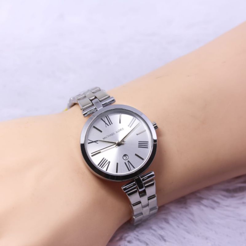 Jam Tangan Wanita Mk Tanggal Aktif dan Tali rantai